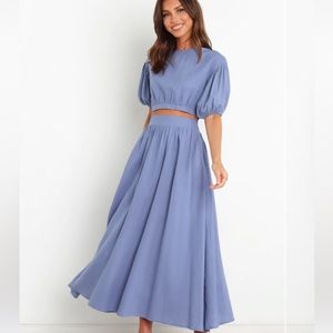 Petal & Pup blue top and bottom sold together size 8 for both